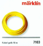 MÄRKLIN 7103, KABEL GELB 0,19² x 10m