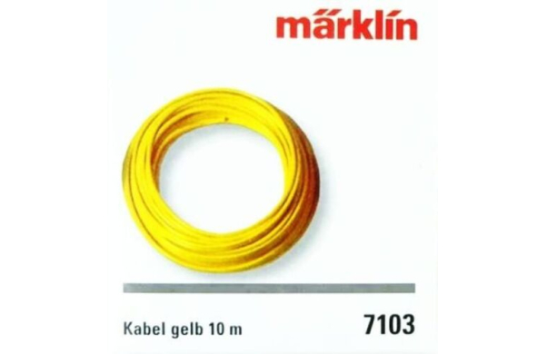 MÄRKLIN 7103, KABEL GELB 0,19² x 10m