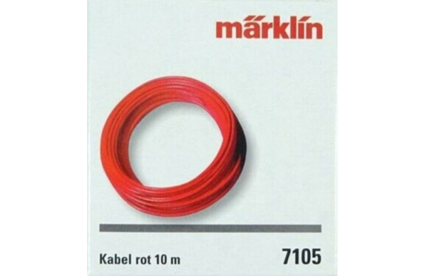 MÄRKLIN 7105, KABEL ROT 0,19² x 10m