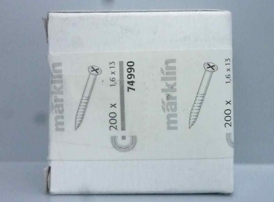 Märklin 74990 C-Gleis Schrauben NEU Gleisschrauben 1,6 x 13 mm