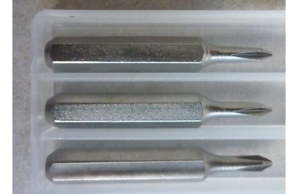 6. MiniaturBITS für Schwellen-Gleisschrauben 1,42x10